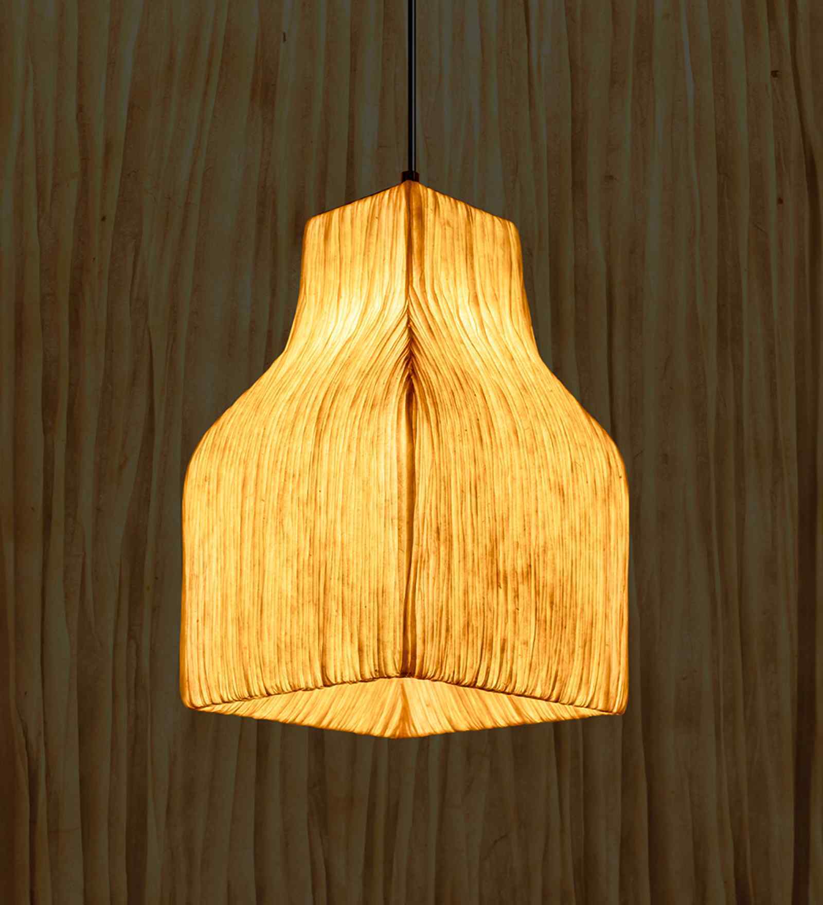 ORONYO-ARUSHI | Handcrafted Pendant Lamp | E27 holder } with Bulb | RIPPL Lighting